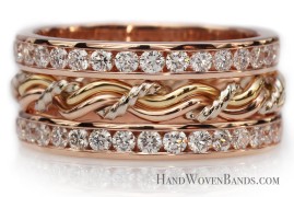 Rose-Diamond-rose-gold-outer-band-wedding-ring-Todd Alan Gallery