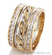 christian-wedding-ring-band-cord-of-three-diamonds-gold-Todd Alan Gallery