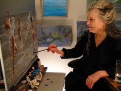 Diane Lynne Chanako at her studio